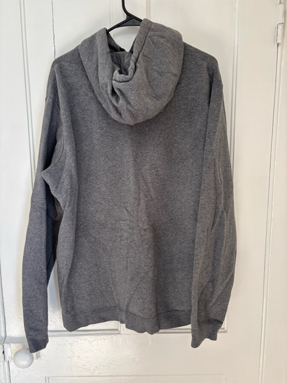 Nike Gray Hoodie with Lime Green Swoosh - Picture 3 of 3